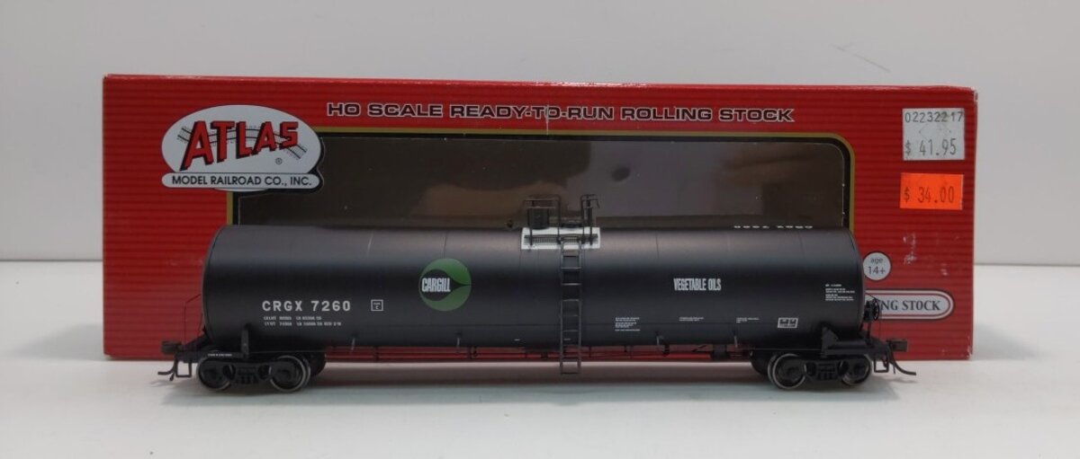 Atlas 20003842 HO Cargill Trinity CRGX 25,500-Gallon Tank Car #7260