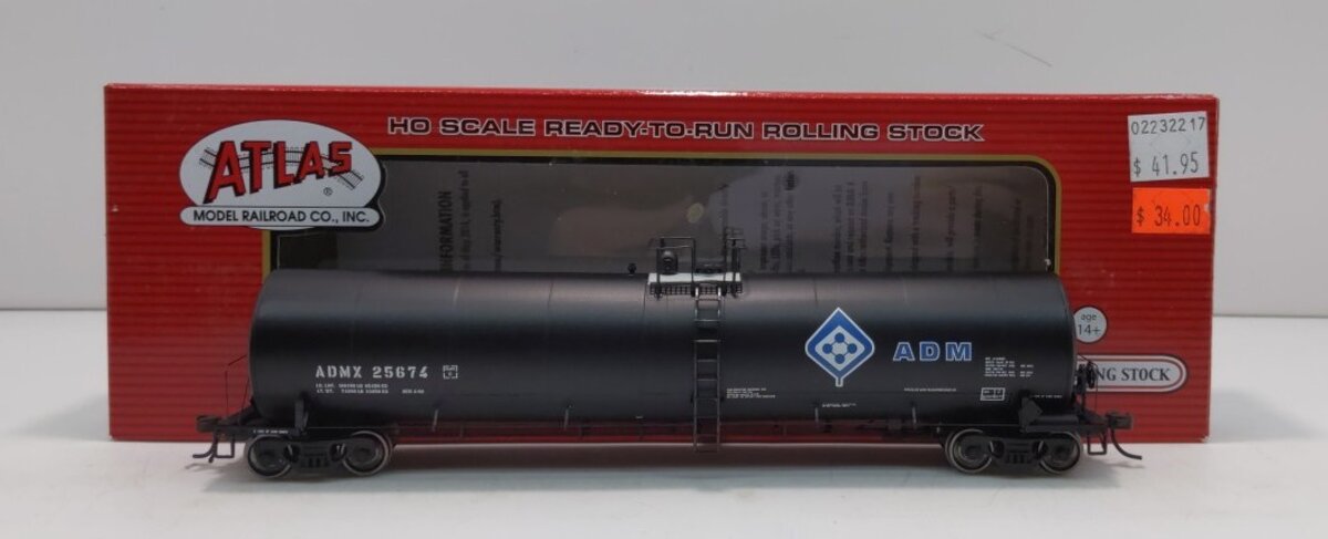 Atlas 20003836 HO Archer-Daniels-Midland Trinity 25,500-Gallon Tank Car #25675