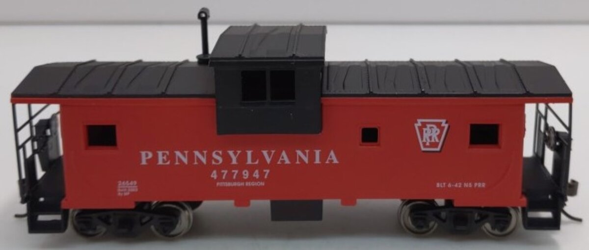 Model Power 2272 HO PRR 34' Metal Cuppola Caboose #477947