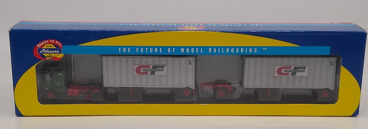 Athearn 91131 HO Consolidated Freightways Freightliner W/2-28' Wedge Trailer