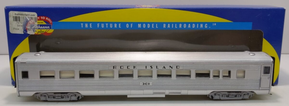 Athearn 7924 HO Rock Island Streamlined Coach #301