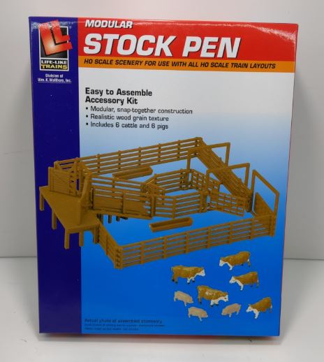 Life Like 433-1378 HO Scale Modular Stock Pen Building Kit