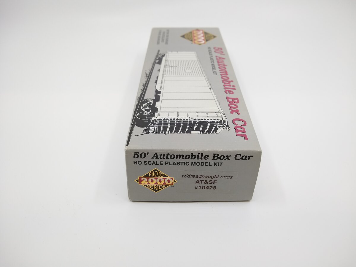 Proto 2000 587017 HO AT&SF 50' Automobile Box Car W/Dreanaught Ends Kit #10428