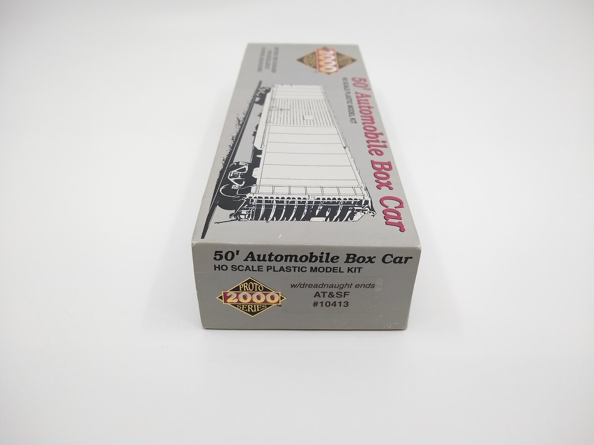 Proto 2000 587017 HO ATSF 50' Automobile Box Car W/Dreadnaught Ends # 10413 Kit