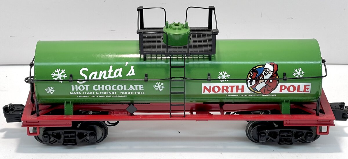 MTH 30-73321 O Gauge Santa's Hot Chocolate Smoking Tank Car