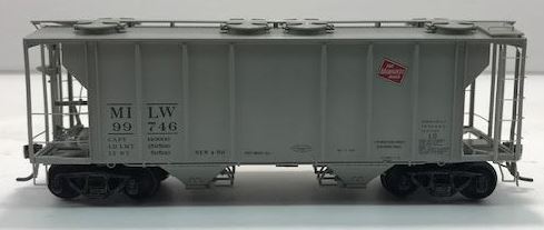 Kadee 8328 HO Scale Milwaukee Road PS-2 Covered Hopper Car #99746