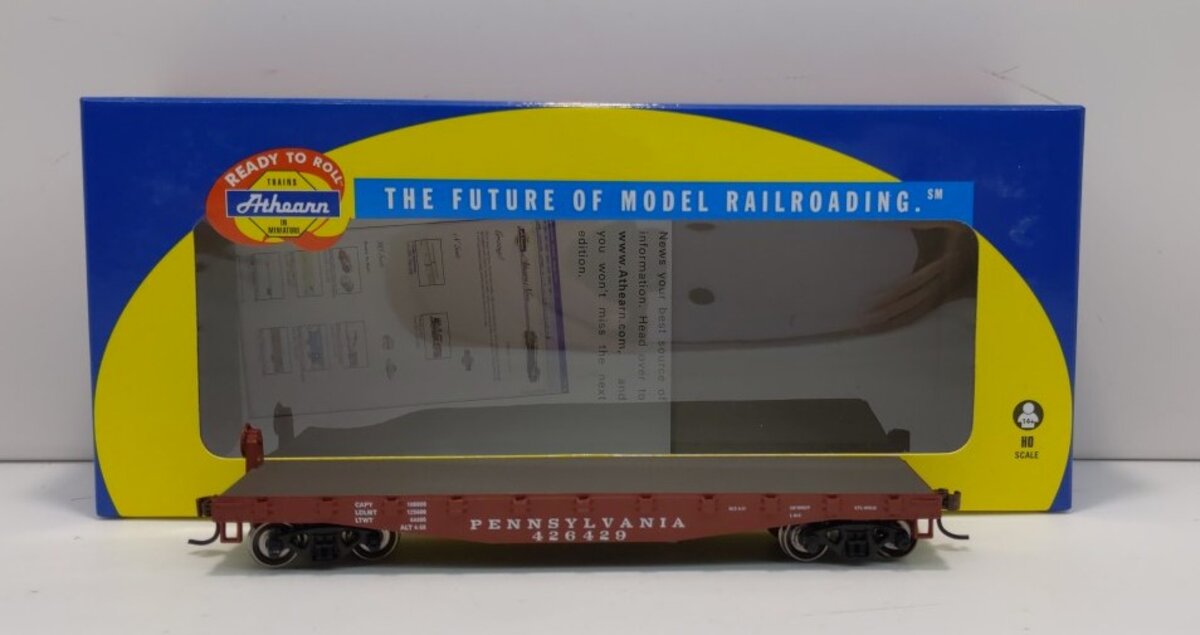 Athearn 96343 HO RTR 40' Flat, PRR #426429