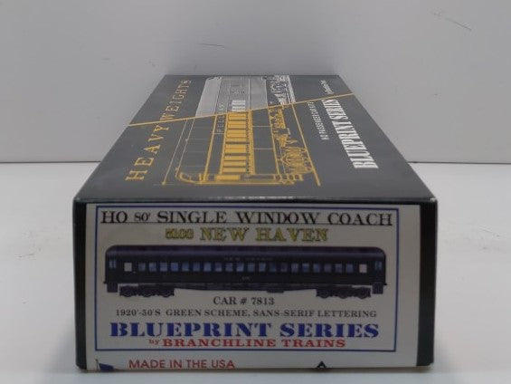Branchline 5103 HO New Haven 80' Single Window Coach #7813