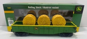 Lionel 6-84482 O John Deere Gondola with Hay Bails