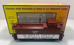 MTH 30-77279 O Santa Fe RailKing Offset-Cupola Steel Caboose Car #2164