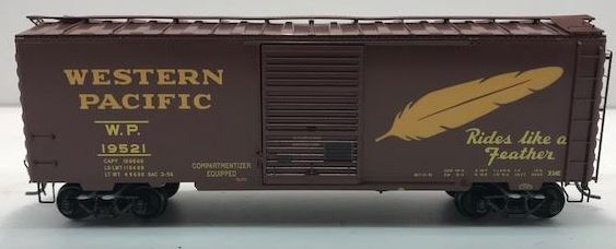 Kadee 4822 HO Western Pacific PS-1 40' Boxcar with 7' Youngstown Door #19521