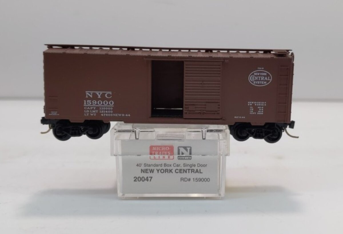 Micro-Trains 02000047 N New York Central 40' Single Door Boxcar #159000