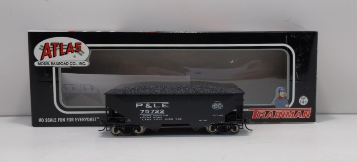Atlas 20000984 HO Trainman 2-Bay Offset Hopper, P&LE #75722