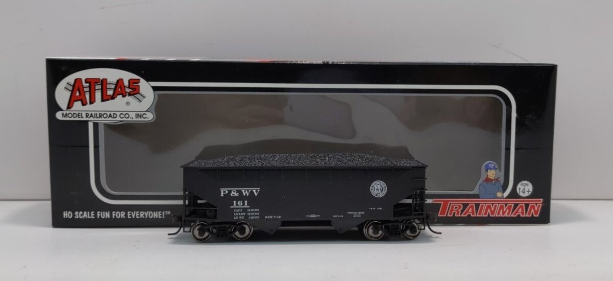 Atlas 20000995 HO Pittsburgh & West Virginia Trainman 2-Bay Offset Hopper #161