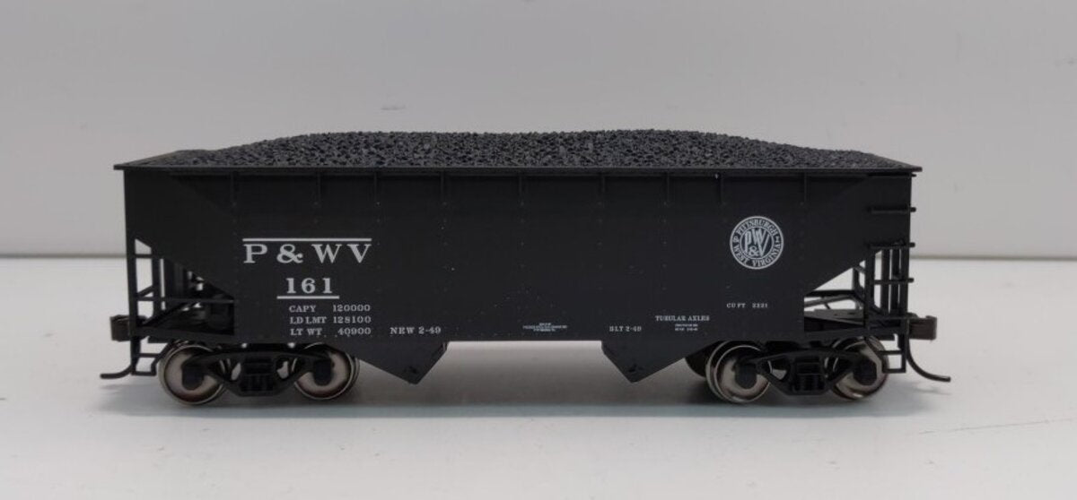 Atlas 20000995 HO Pittsburgh & West Virginia Trainman 2-Bay Offset Hopper #161