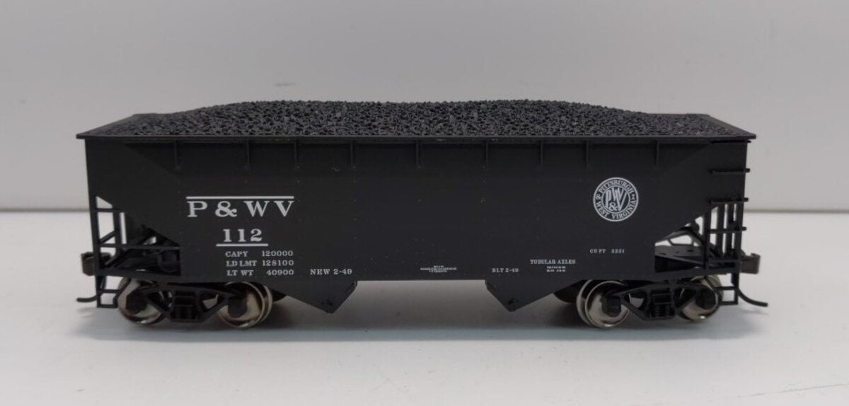 Atlas 20000994 HO Pittsburgh & West Virginia Trainman 2-Bay Offset Hopper #112
