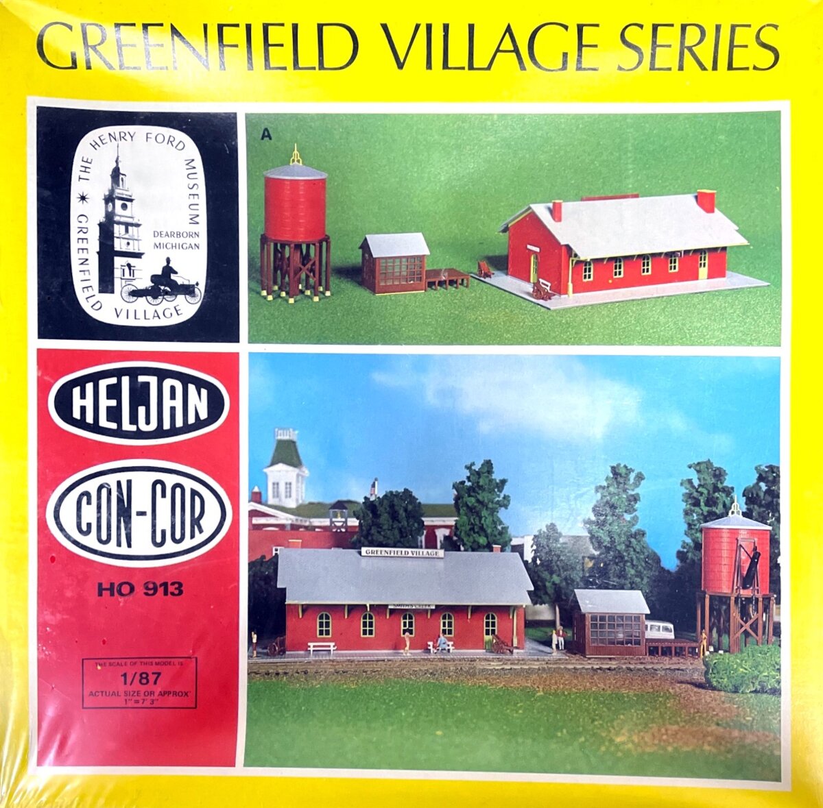 Heljan 913 HO Smith's Creek Station Greenfield Village Series Building Kit