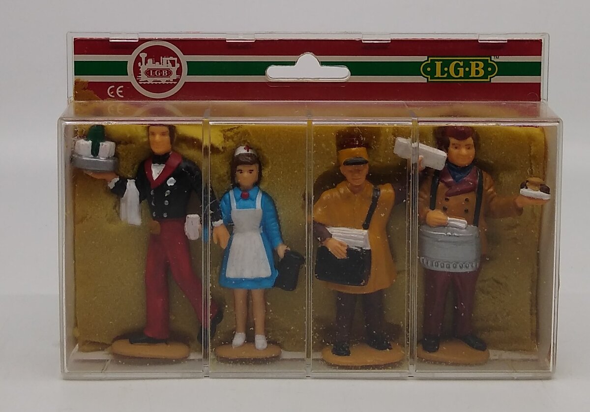 LGB 5145 G Station Worker Figures Hand Painted (Box of 4)