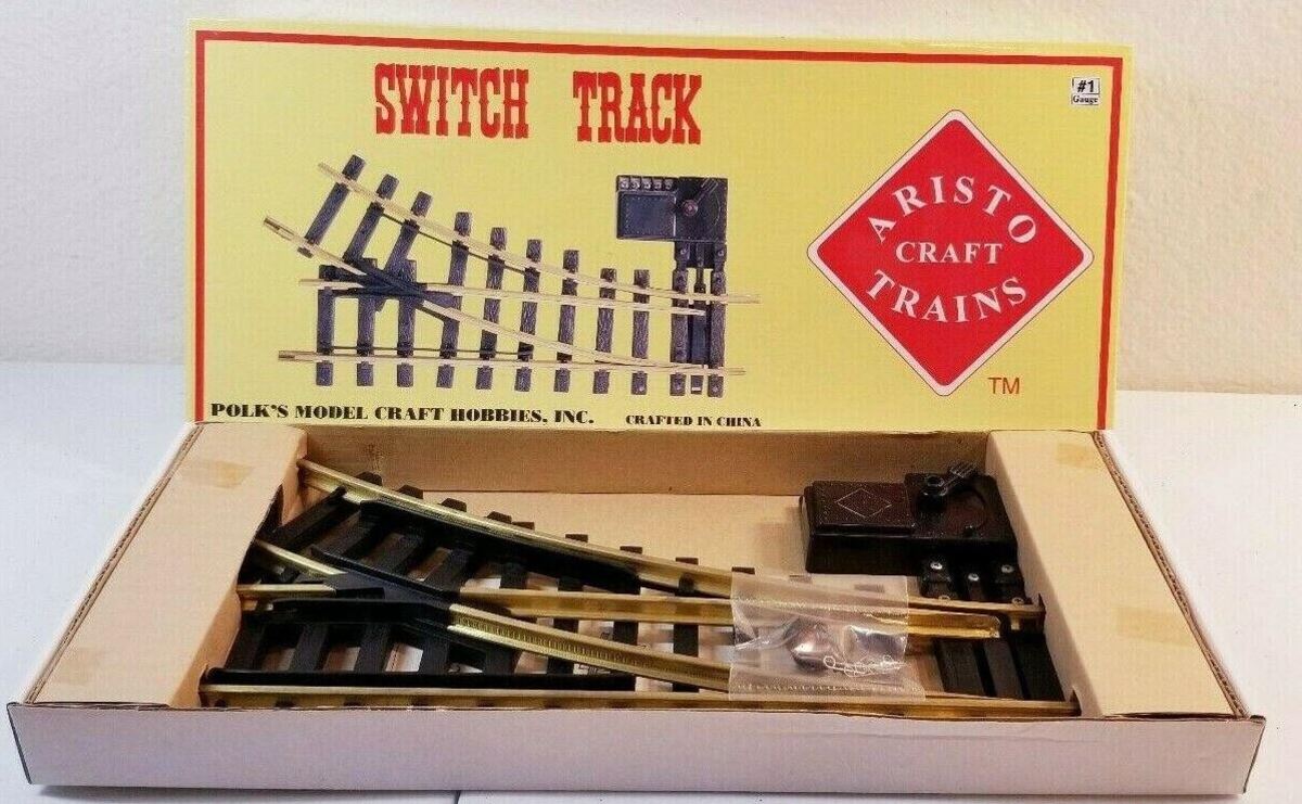Aristo-Craft 30300 G Brass Right Hand Manual Switch Turnout