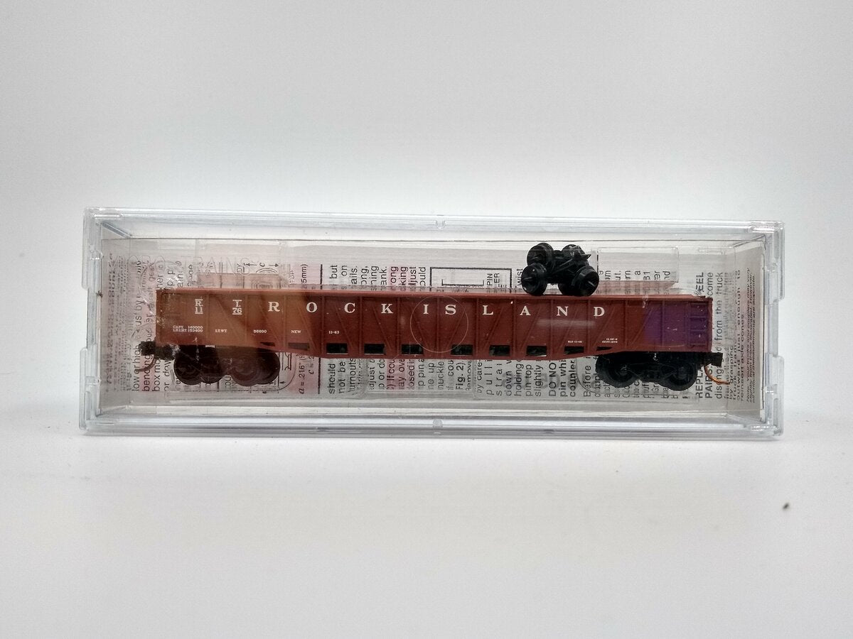 Micro-Trains 06200040 N Rock 50' Fishbelly Side Gondola W/Drop Ends #1176