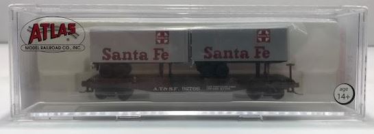 Atlas 37618 N Scale Flat Car #92766 with 24' Trailers
