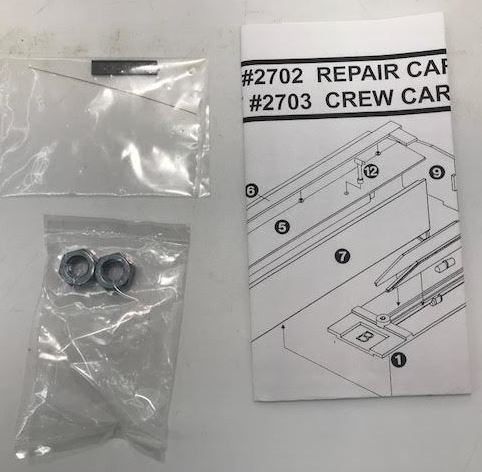 Tichy 2702 N Tool/Supply Car Converted Double Sheathed Boxcar Kit