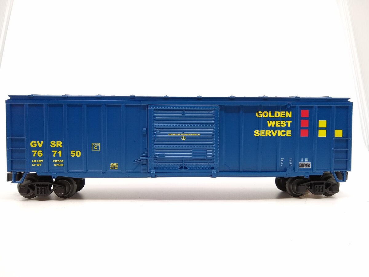 Lionel 2043022 O Gauge Gold West Service Boxcar #767150