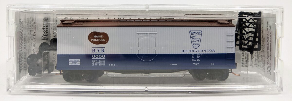 Micro-Trains 04900550 N Bangor & Aroostook 40' Double Sheathed Wood Reefer #6006