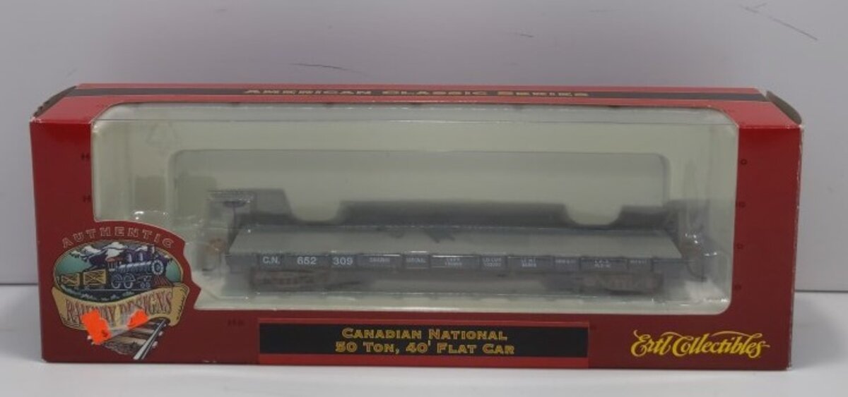 Ertl 4981 HO Scale Canadian National 50 Ton, 40' Flat Car