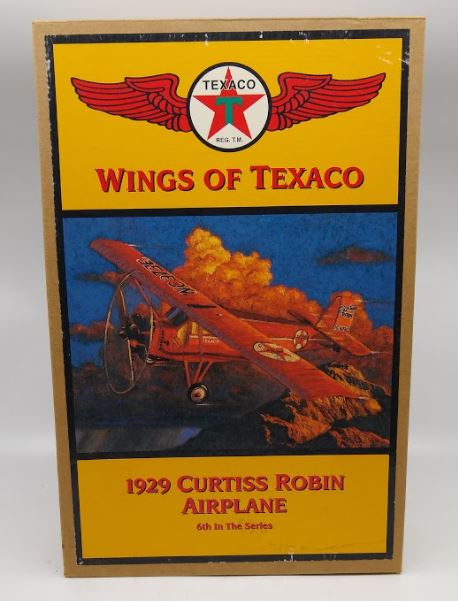 Ertl H122 1929 Wings Of Texaco Curtiss Robin Die Cast Replica Airplane Coin Bank