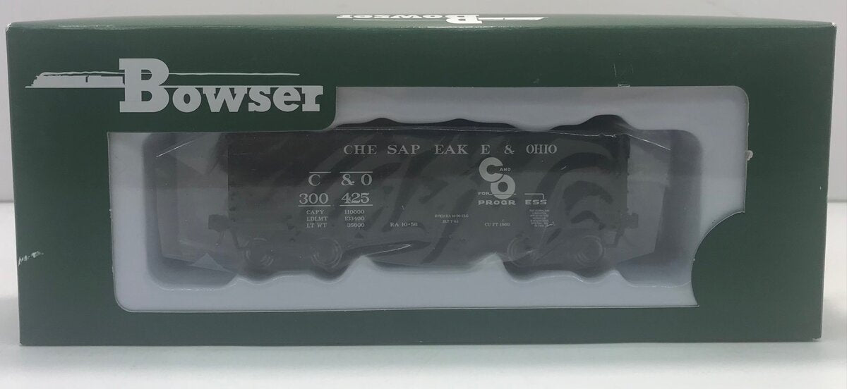 Bowser 41380 HO Chesapeake & Ohio 55-Ton Fishbelly 2-Bay Open Hopper #300425