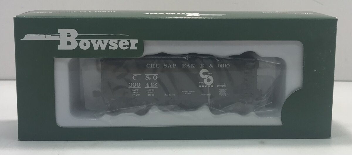 Bowser 41382 HO Chesapeake & Ohio 55-Ton Fishbelly 2-Bay Open Hopper #300442