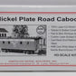 American Model Builders 851 Laser Art Nickel Plate Road Caboose HO Scale Kit