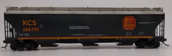 Athearn 89625 HO RTR Trinity 3-Bay Covered Hopper KCS #286735