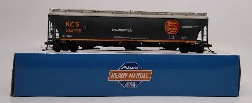 Athearn 89625 HO RTR Trinity 3-Bay Covered Hopper KCS #286735