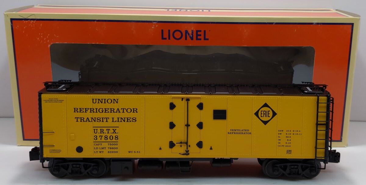 Lionel 6-27364 O Erie URTX Steel-Sided Reefer #37808