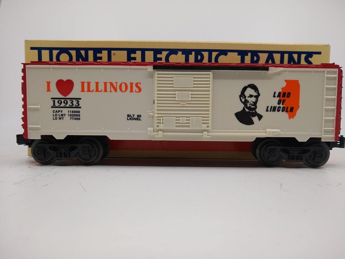Lionel 6-19933 O Gauge I Love Illinois Boxcar #19933