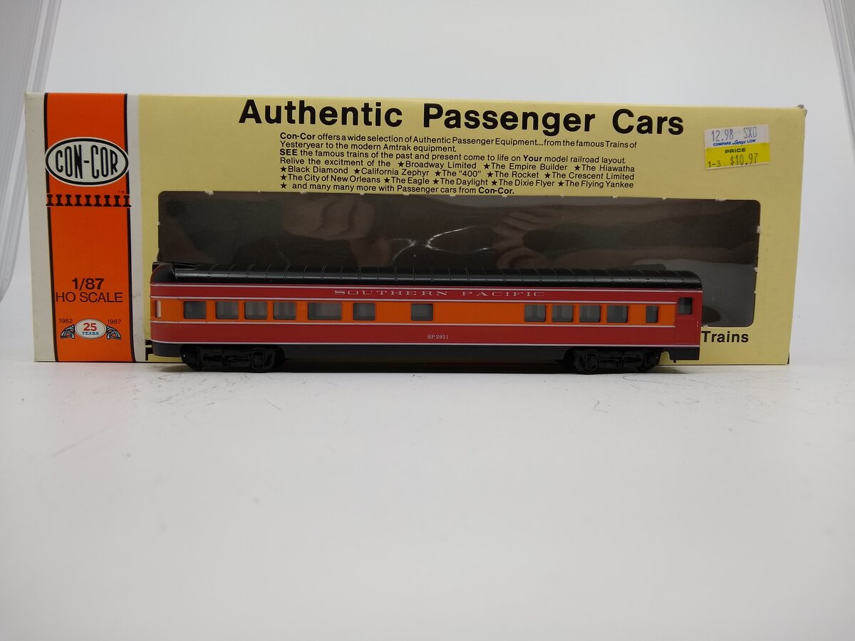 Con-Cor 0001-000962 HO Scale SP 72 FT Observation Car Kit