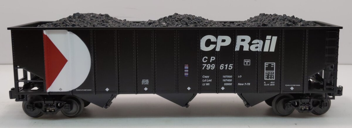 Lionel 6-27142 O Gauge Canadian Pacific 3-Bay Hopper #799615