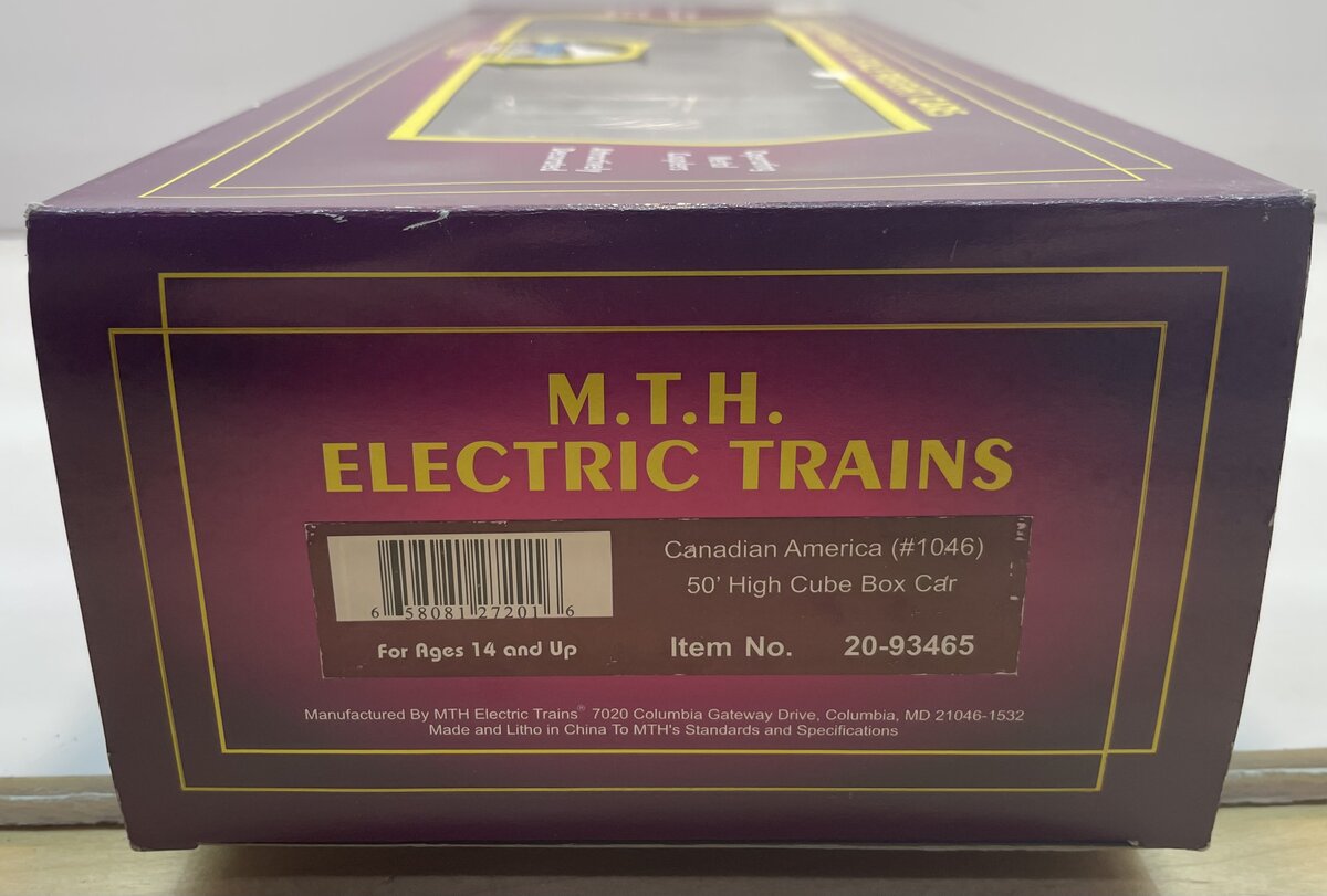 MTH 20-93465 Canadian America 50' High Cube Boxcar