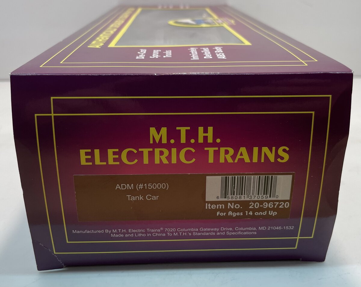 MTH 20-96720 O Archer-Daniels-Midland Tank Car - 3-Rail ADMX #15005