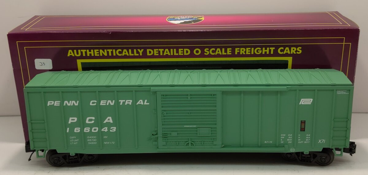 MTH 20-93648 O Penn Central 50' Boxcar - 3-Rail - Premier®