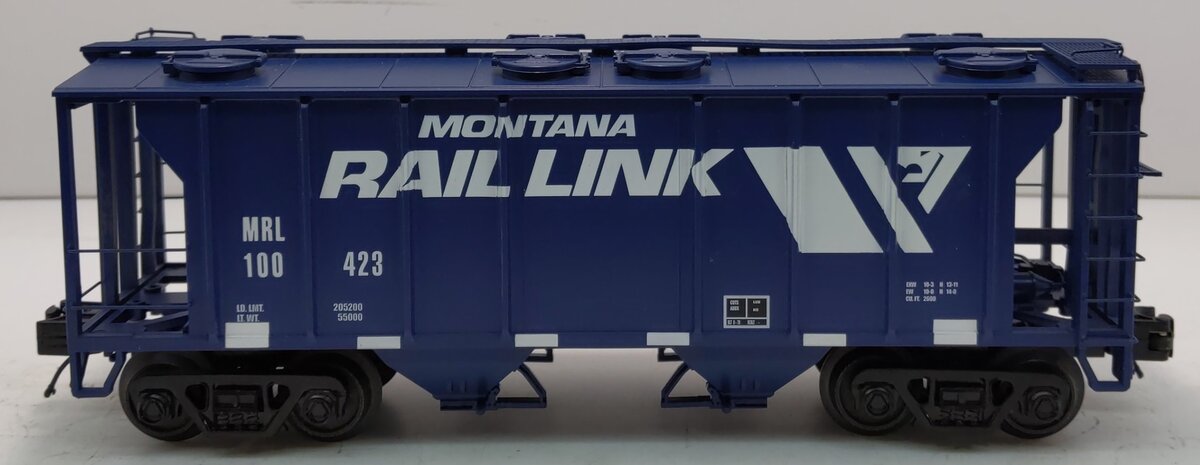 MTH 20-97298 O Gauge Montana Rail Link PS-2 Covered Hopper #100423