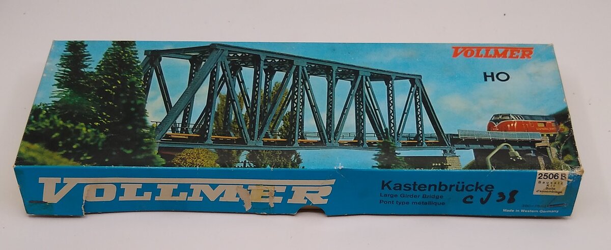 Vollmer 2506B HO Scale Large Girder Bridge Kit