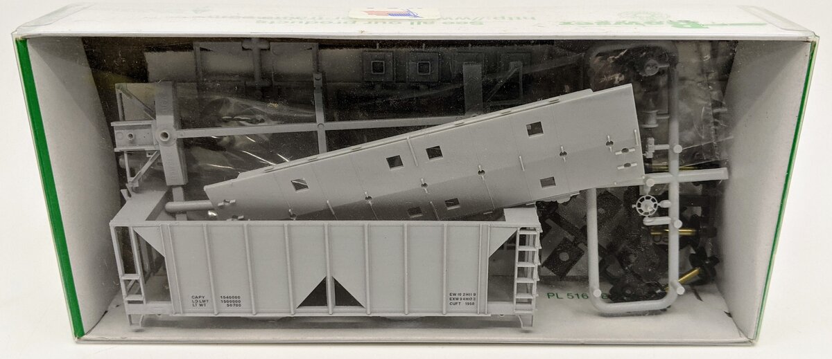 Bowser 83961 HO Scale Micro-Mark 70 Ton 2-Bay Covered Hopper Kit