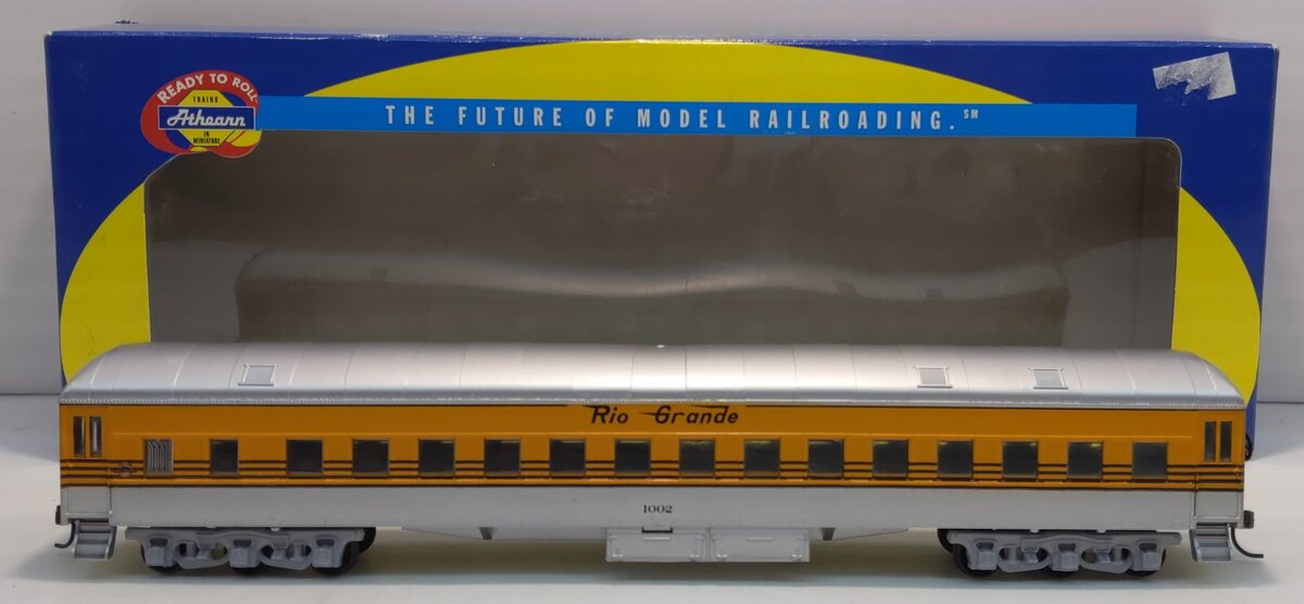Athearn 7844 HO D&RGW Heavyweight Round Roof Passenger Coach #1002