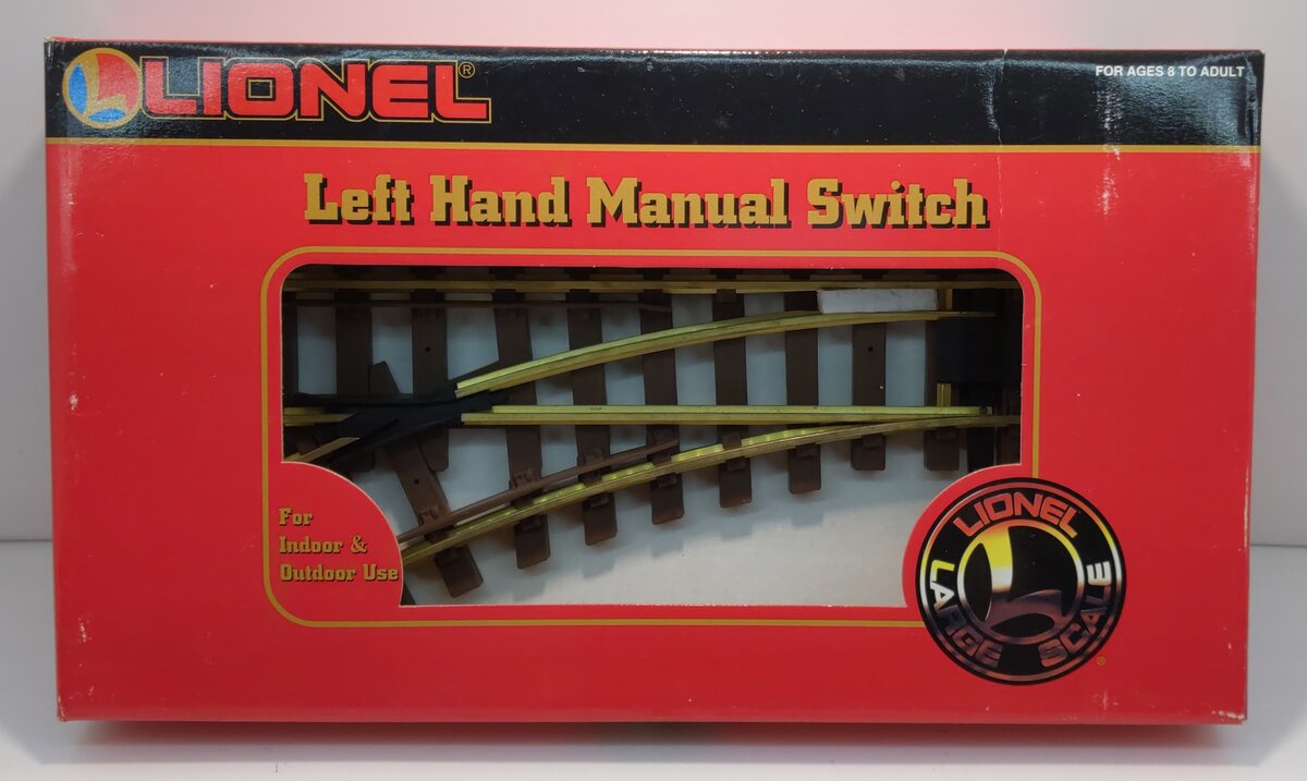Lionel 8-82016 G Scale Left Hand Manual Switch Turnout