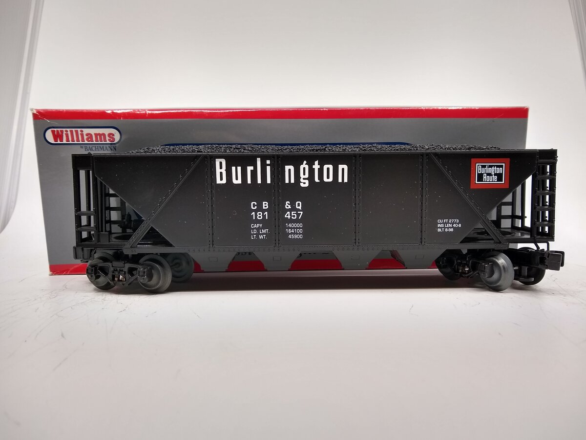Williams 47602 O Scale CB&Q Burlington Quad Hopper #181457