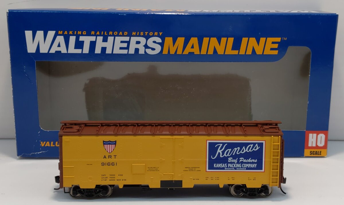 Walthers 910-3507 HO Kansas Packing Co 40' Steel Meat Reefer #91661