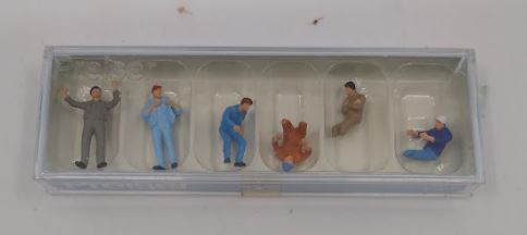 Preiser 14009 HO Truckers & Truck Drivers Figures (Set of 6)